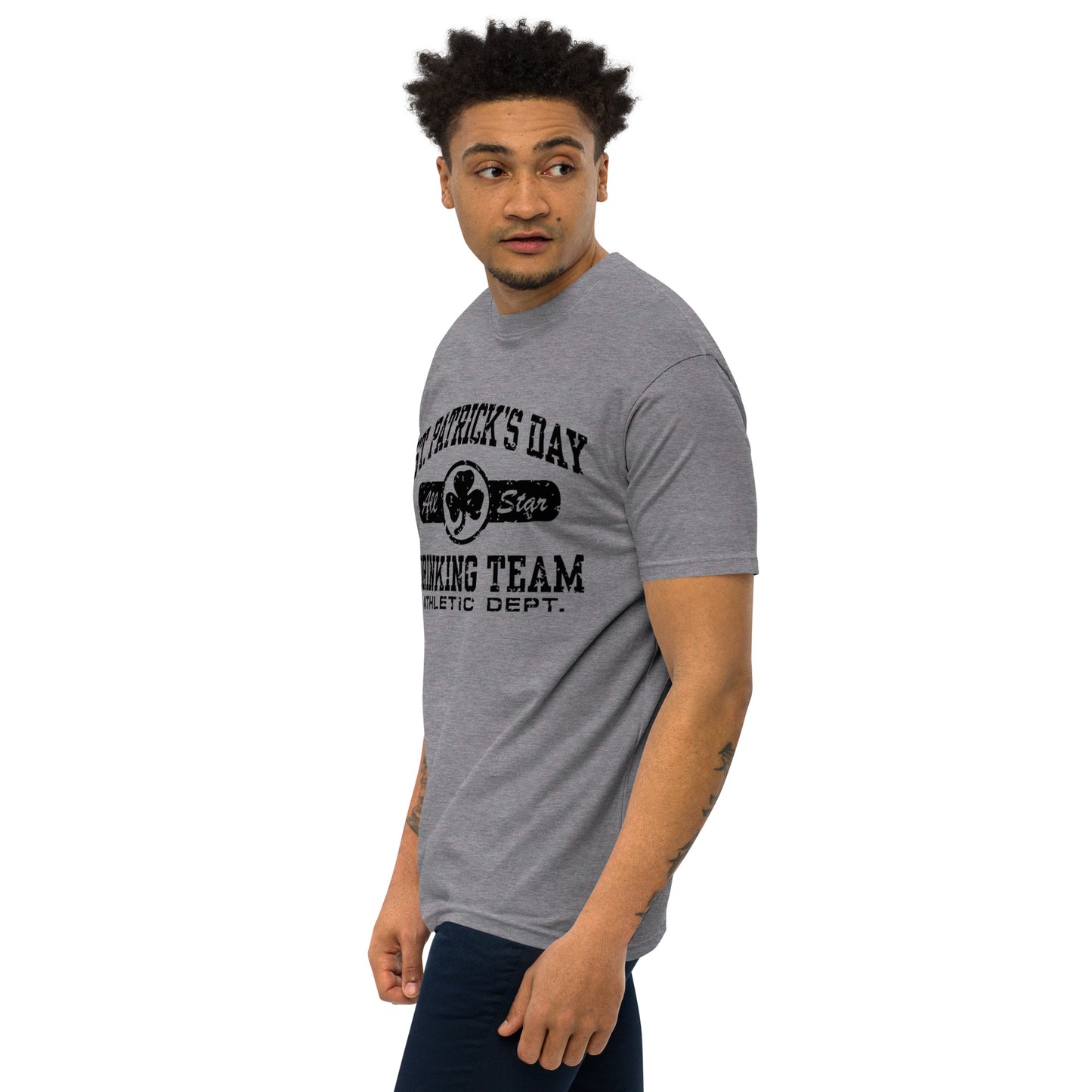 St. Patricks Day All Star Drinking Team Men’s premium heavyweight tee