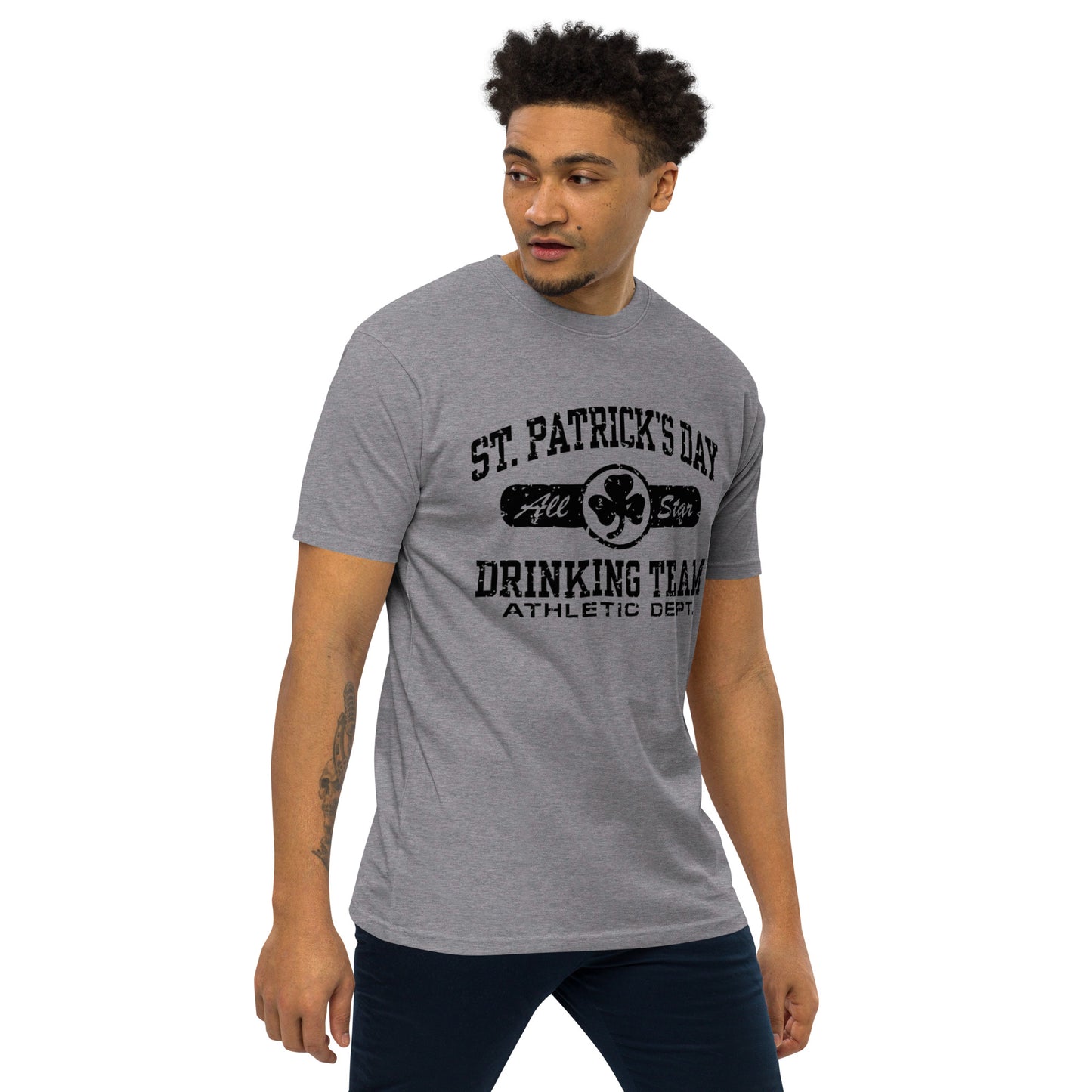 St. Patricks Day All Star Drinking Team Men’s premium heavyweight tee