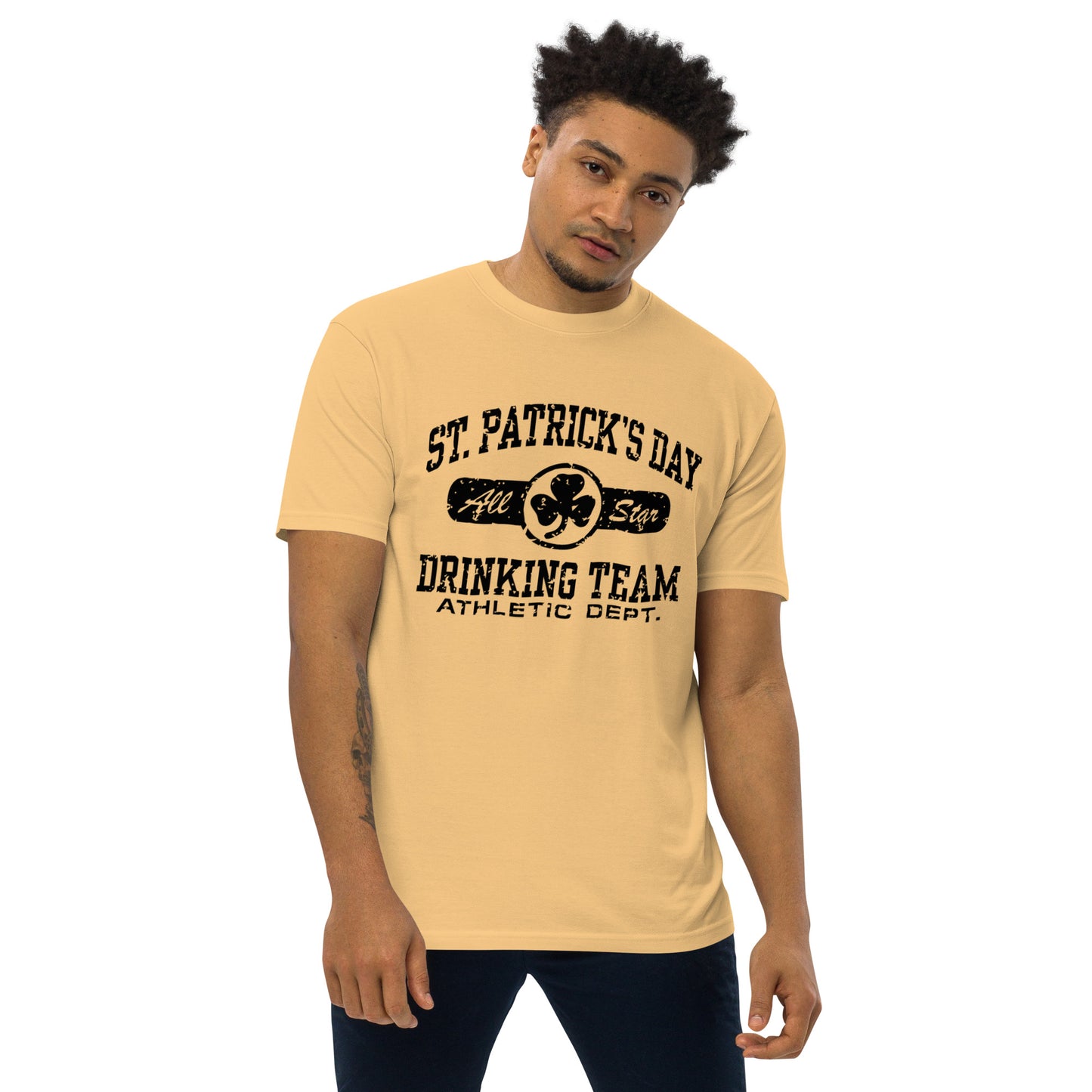 St. Patricks Day All Star Drinking Team Men’s premium heavyweight tee