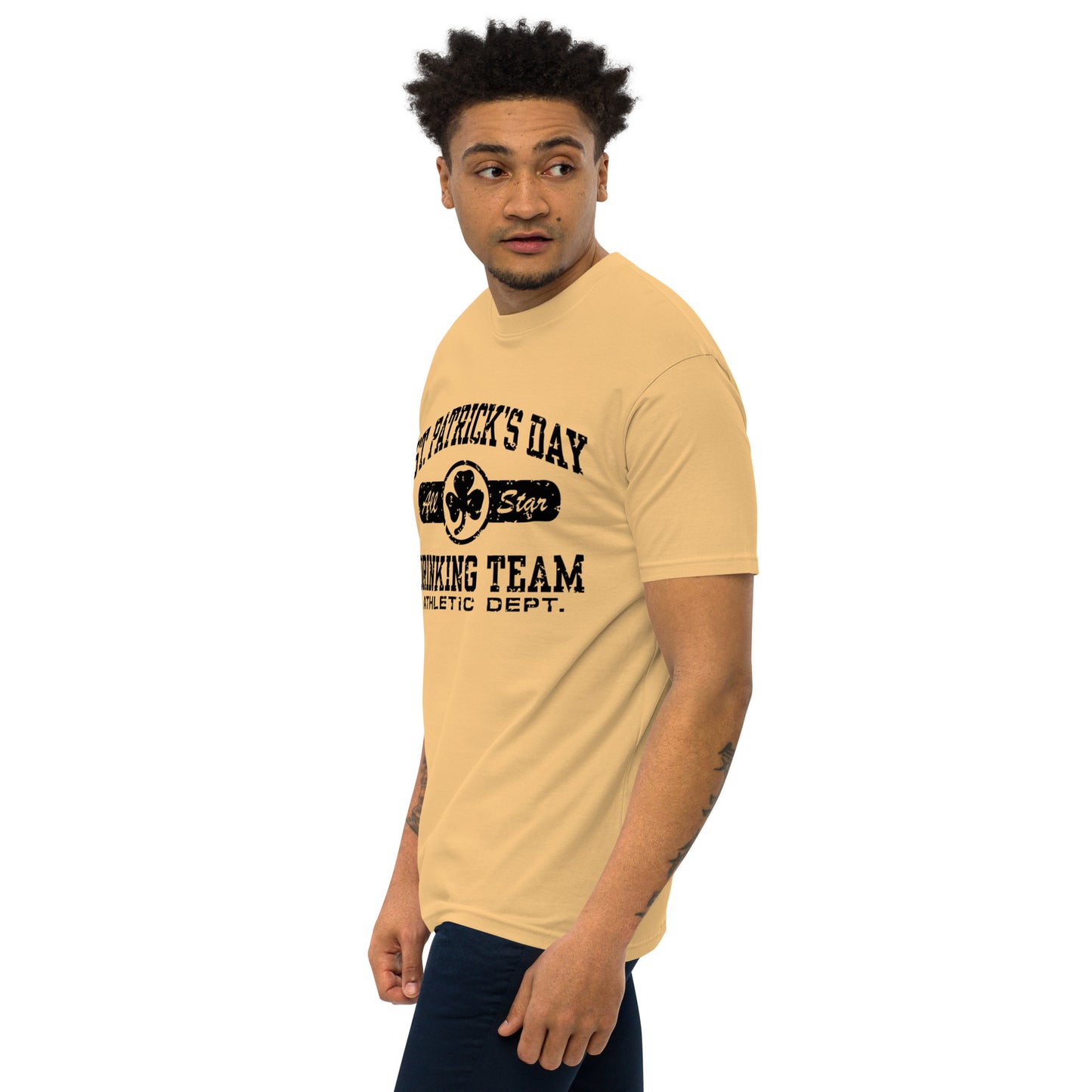 St. Patricks Day All Star Drinking Team Men’s premium heavyweight tee