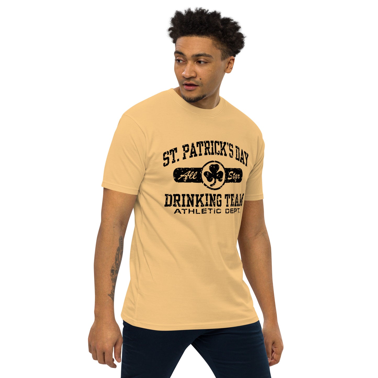 St. Patricks Day All Star Drinking Team Men’s premium heavyweight tee