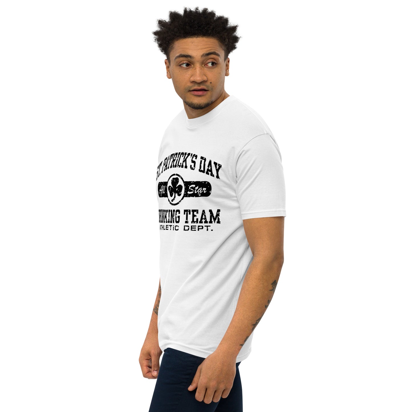 St. Patricks Day All Star Drinking Team Men’s premium heavyweight tee