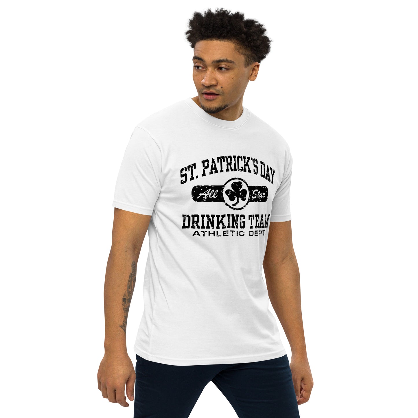 St. Patricks Day All Star Drinking Team Men’s premium heavyweight tee