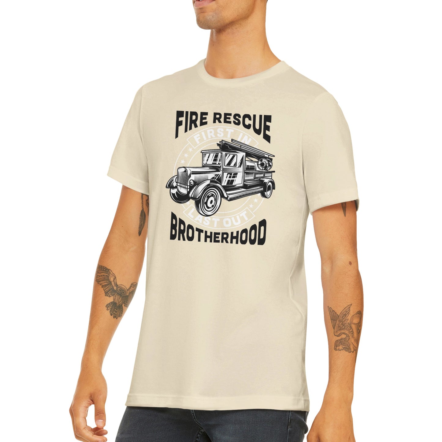 Fire Rescue Brotherhood - Classic Unisex Crewneck T-shirt
