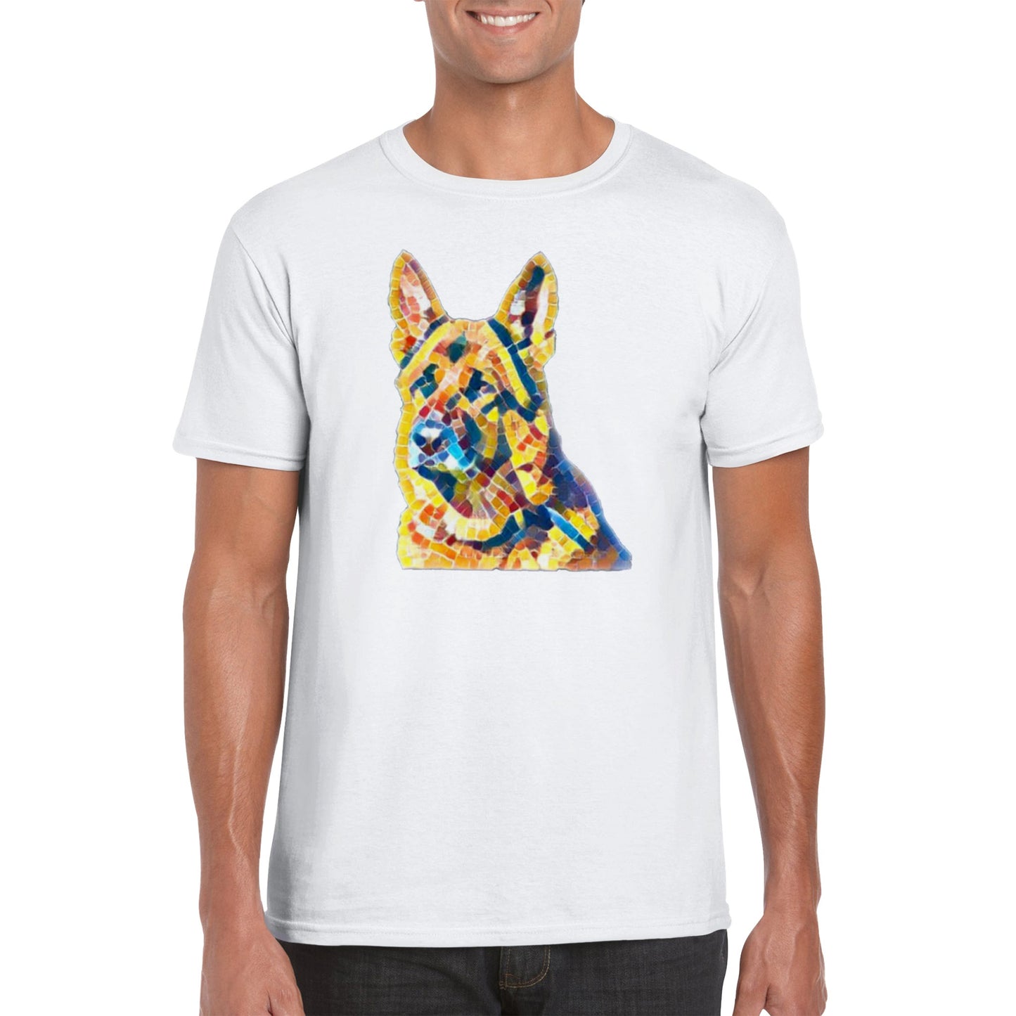 German Shepherd Artified - Classic Unisex Crewneck T-shirt