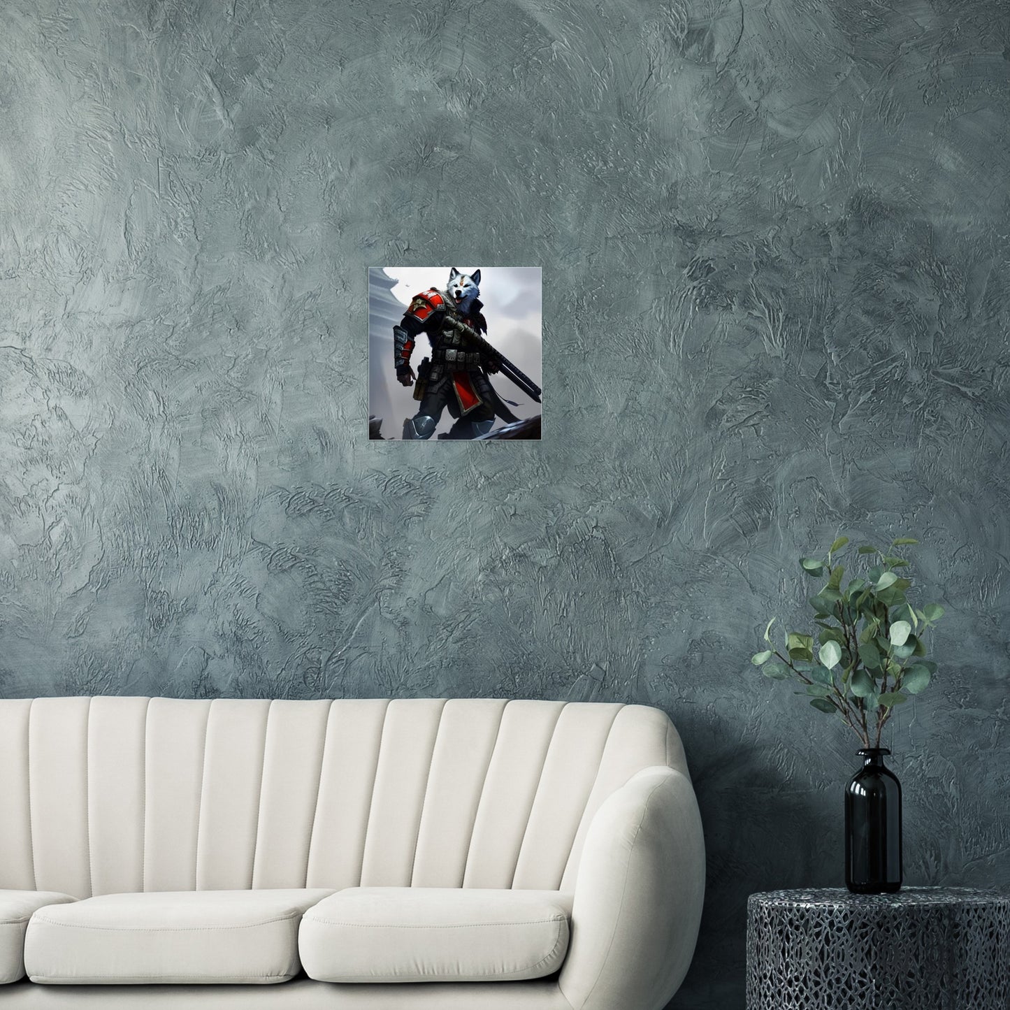 Temple Defending Wolf Knight - Classic Matte Paper Poster
