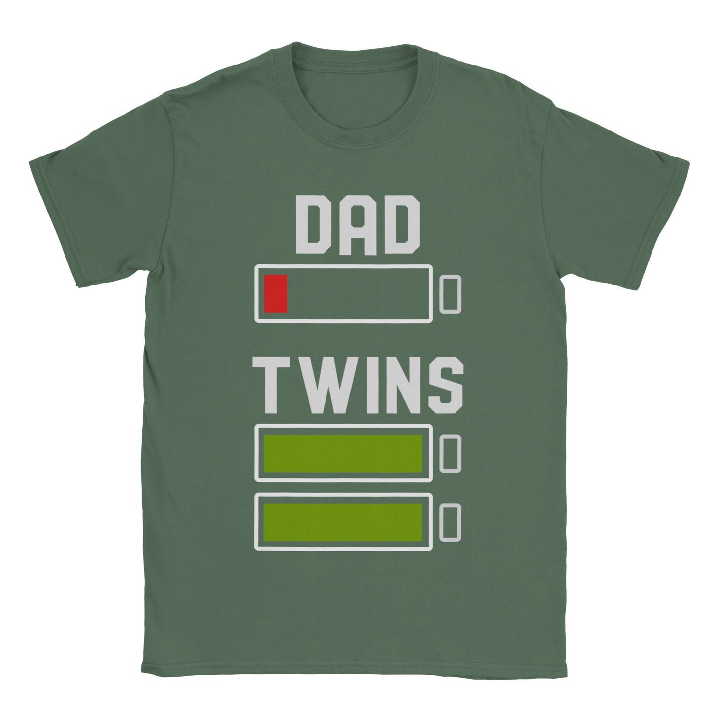 Dad Vs. Twins Energy Levels - Classic Unisex Crewneck T-shirt