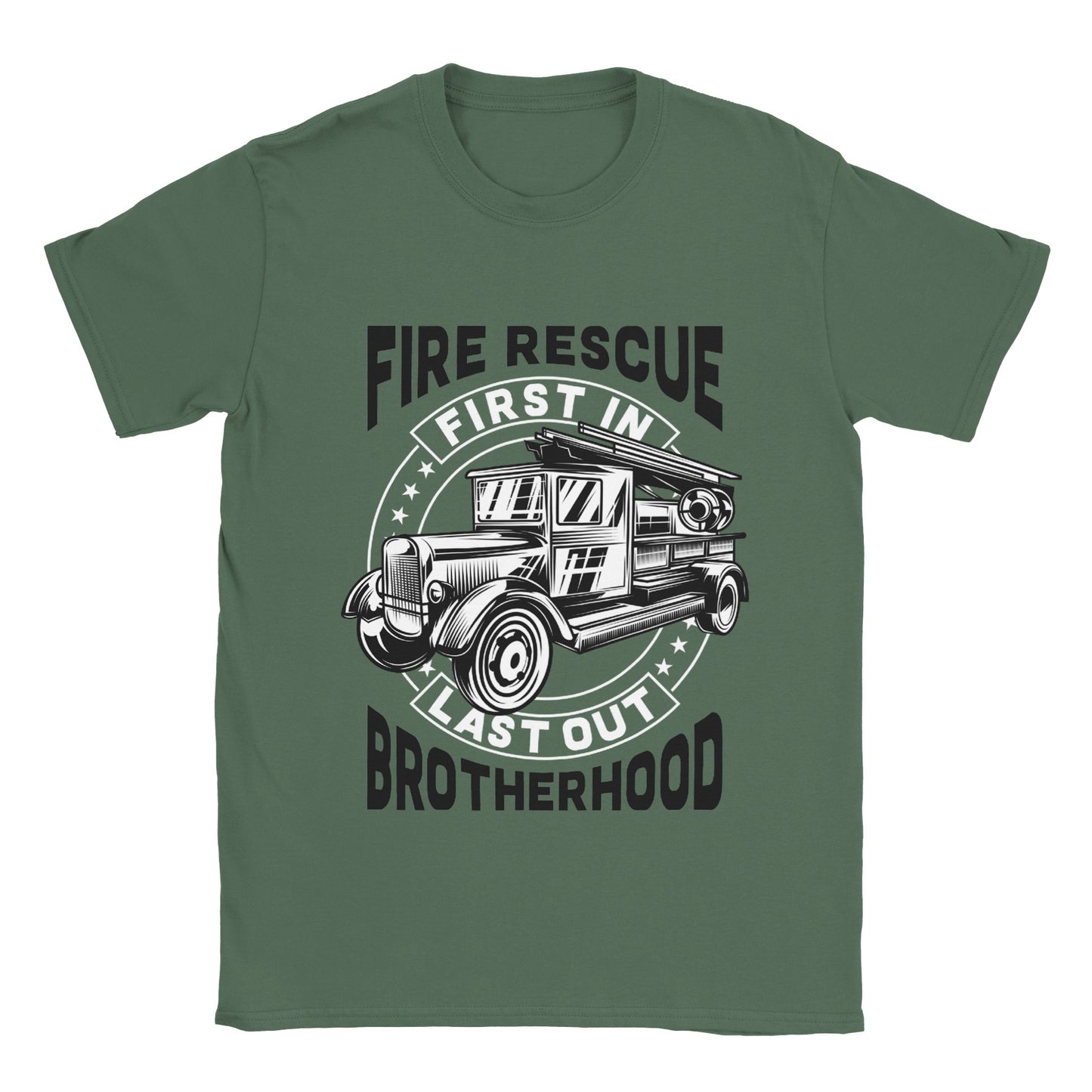 Fire Rescue Brotherhood - Classic Unisex Crewneck T-shirt