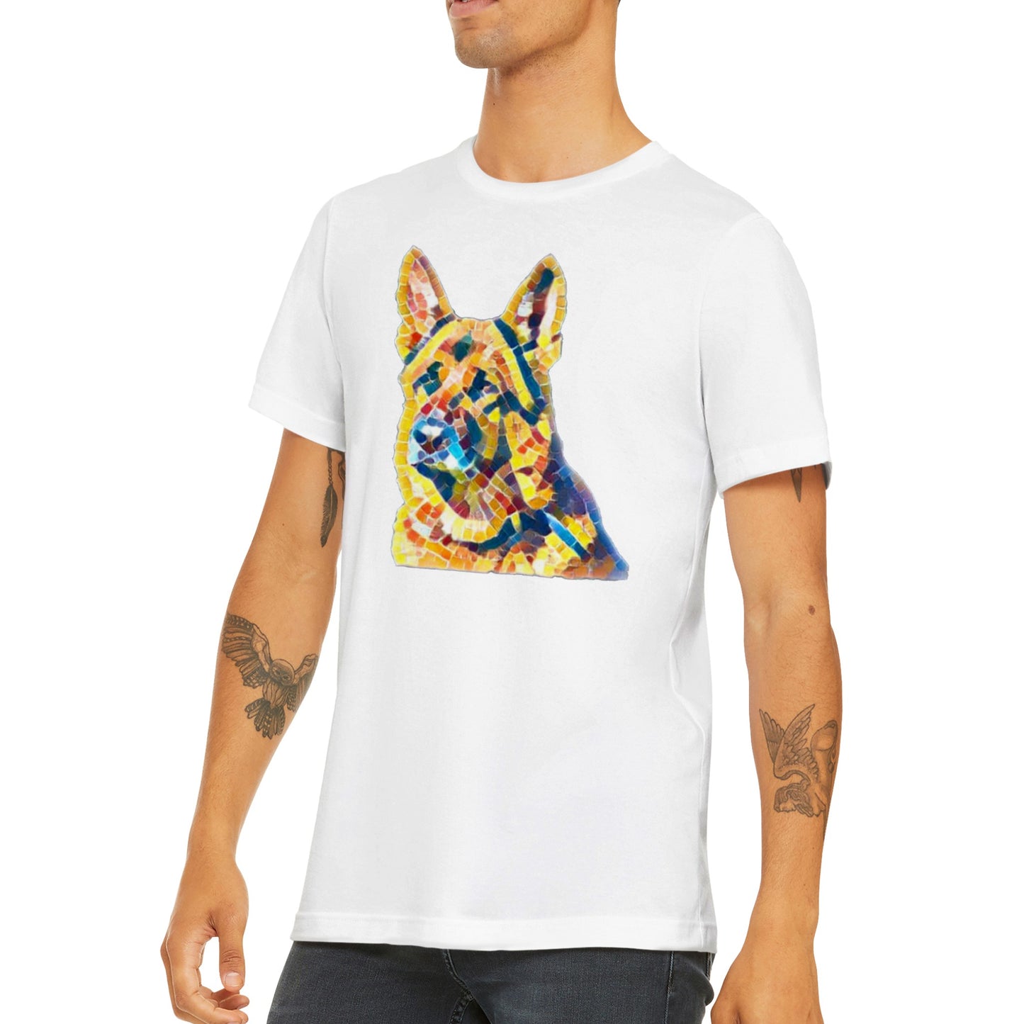 German Shepherd Artified - Classic Unisex Crewneck T-shirt