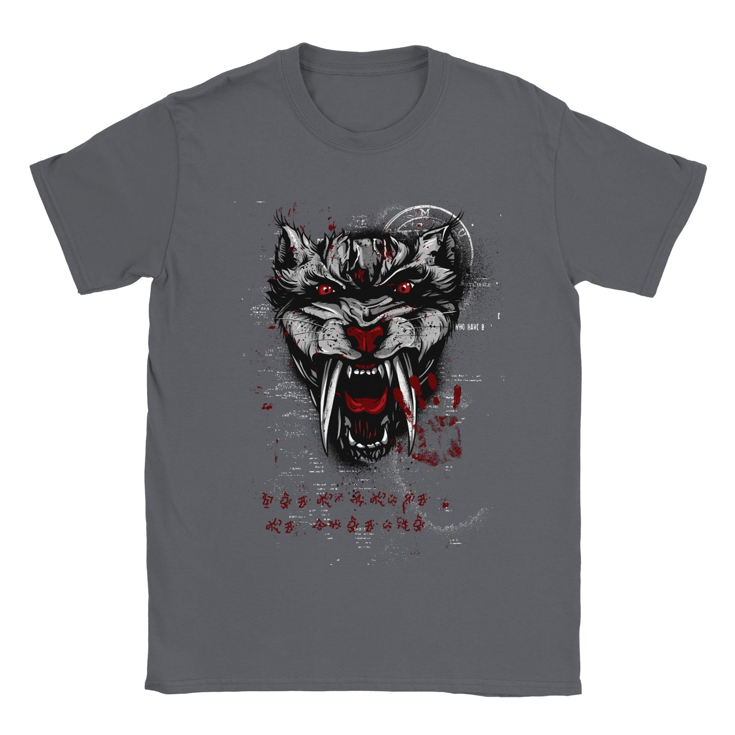 Grunge Wolf - Classic Unisex Crewneck T-shirt