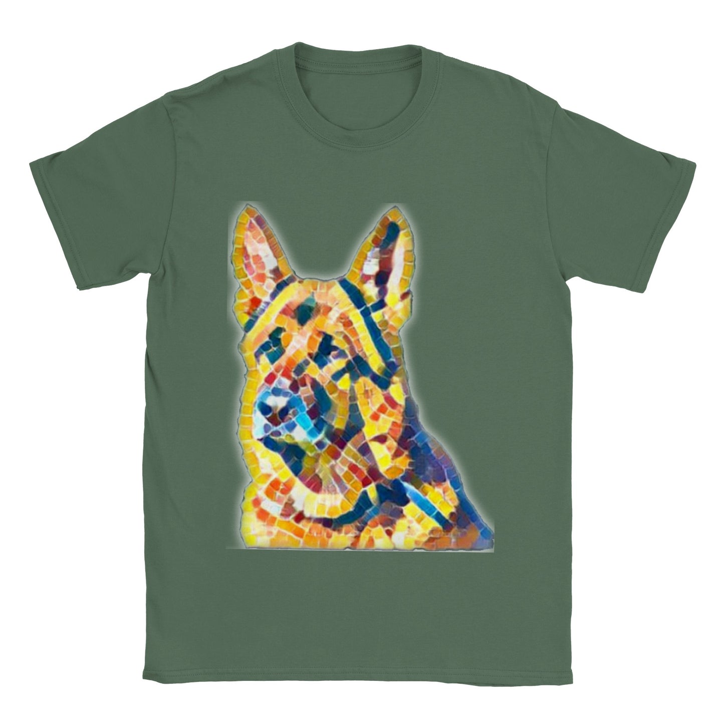 German Shepherd Artified - Classic Unisex Crewneck T-shirt
