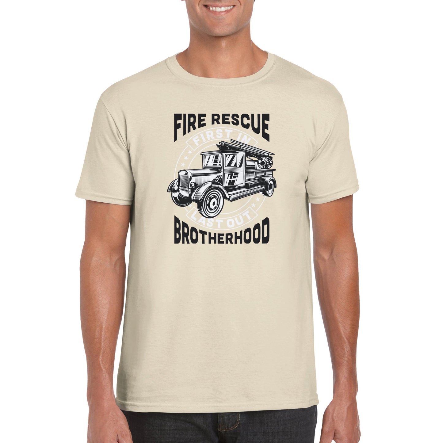 Fire Rescue Brotherhood - Classic Unisex Crewneck T-shirt
