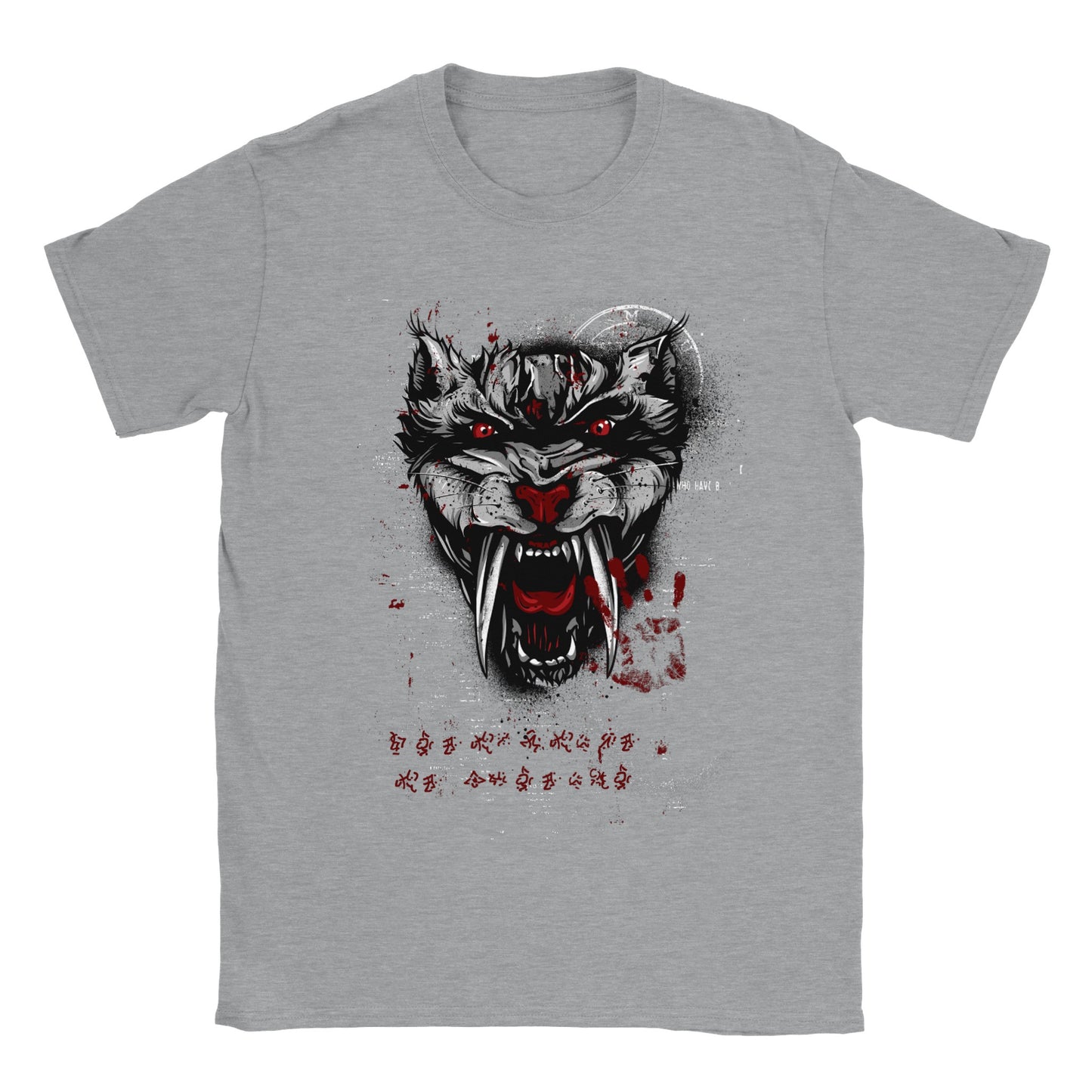 Grunge Wolf - Classic Unisex Crewneck T-shirt