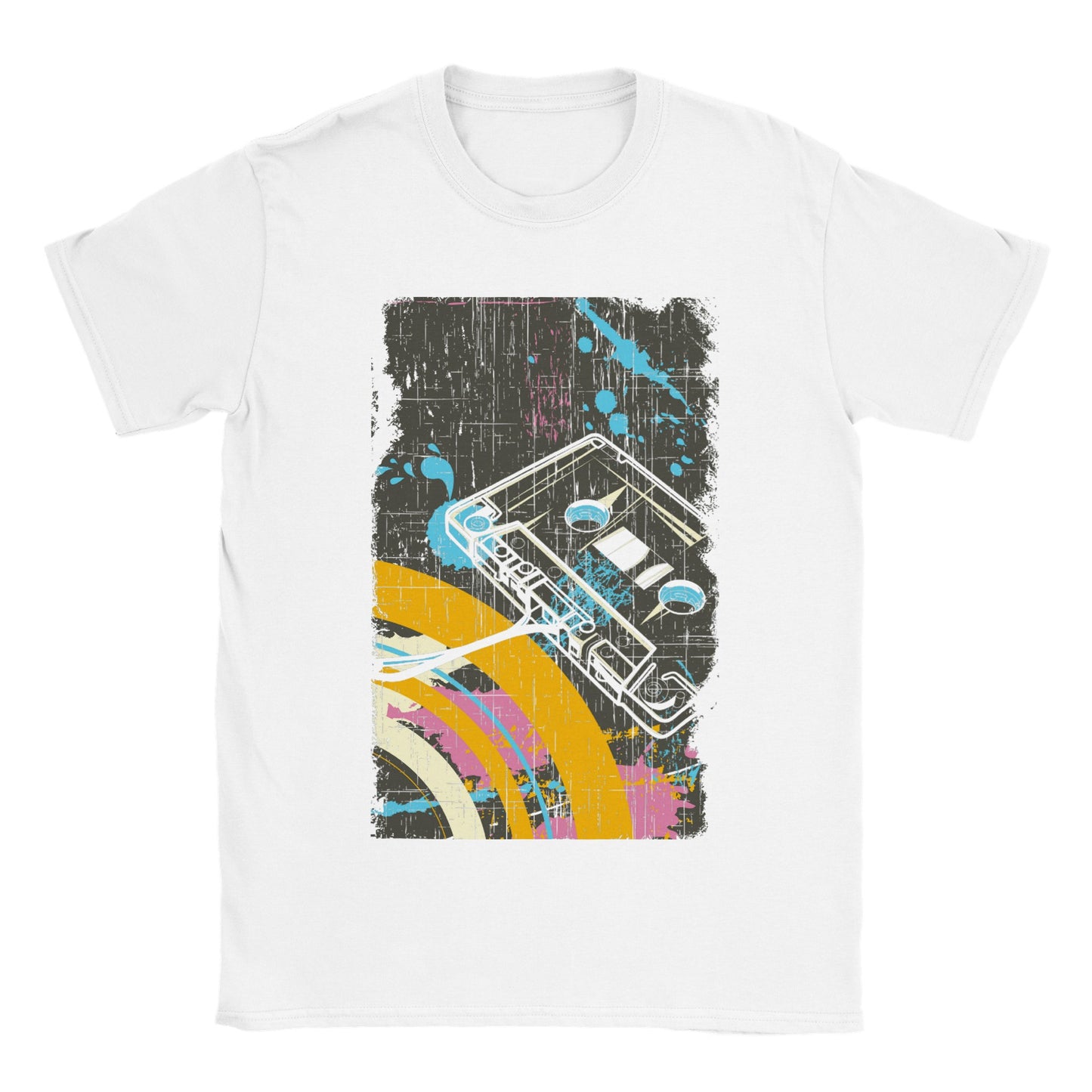 Retro Cassette Art - Classic Unisex Crewneck T-shirt