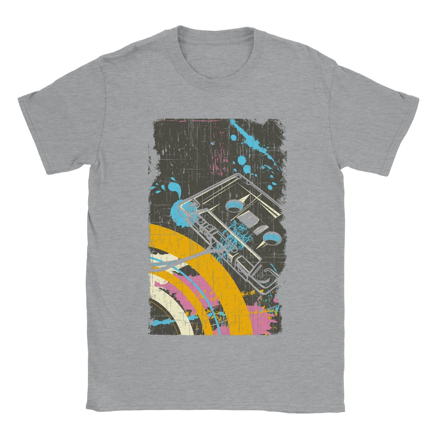 Retro Cassette Art - Classic Unisex Crewneck T-shirt