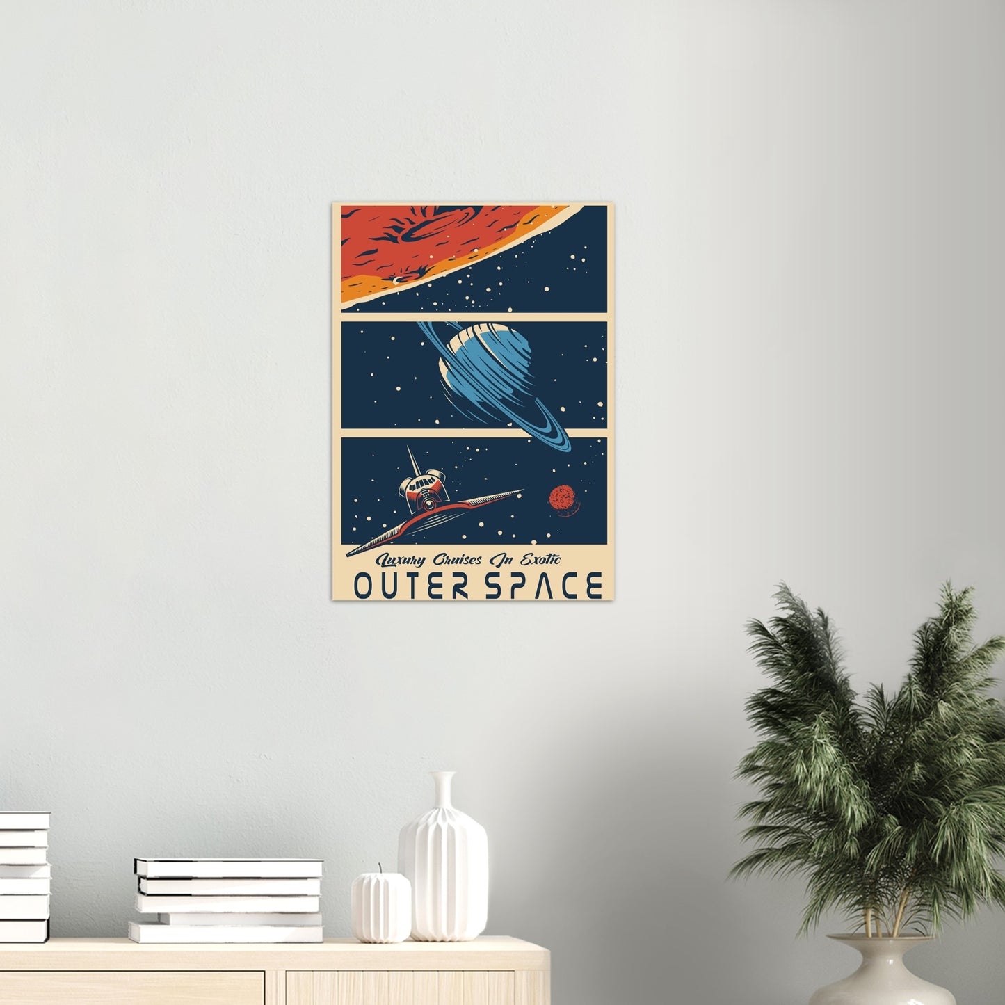 Luxury Cruises in Exotic Outer Space - Classic Matte Paper Poster