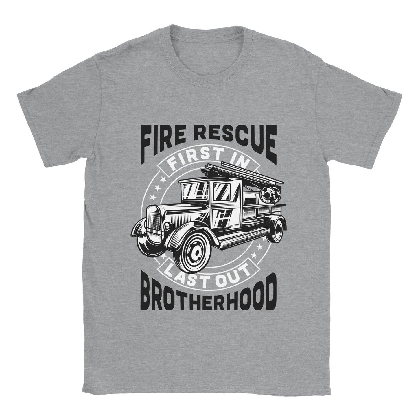 Fire Rescue Brotherhood - Classic Unisex Crewneck T-shirt