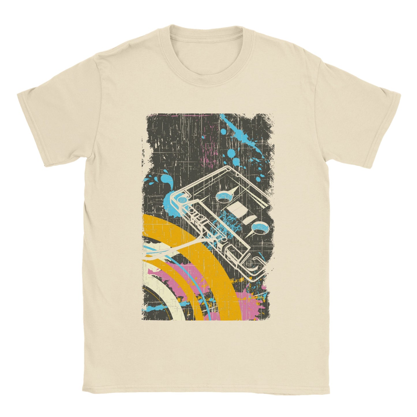 Retro Cassette Art - Classic Unisex Crewneck T-shirt