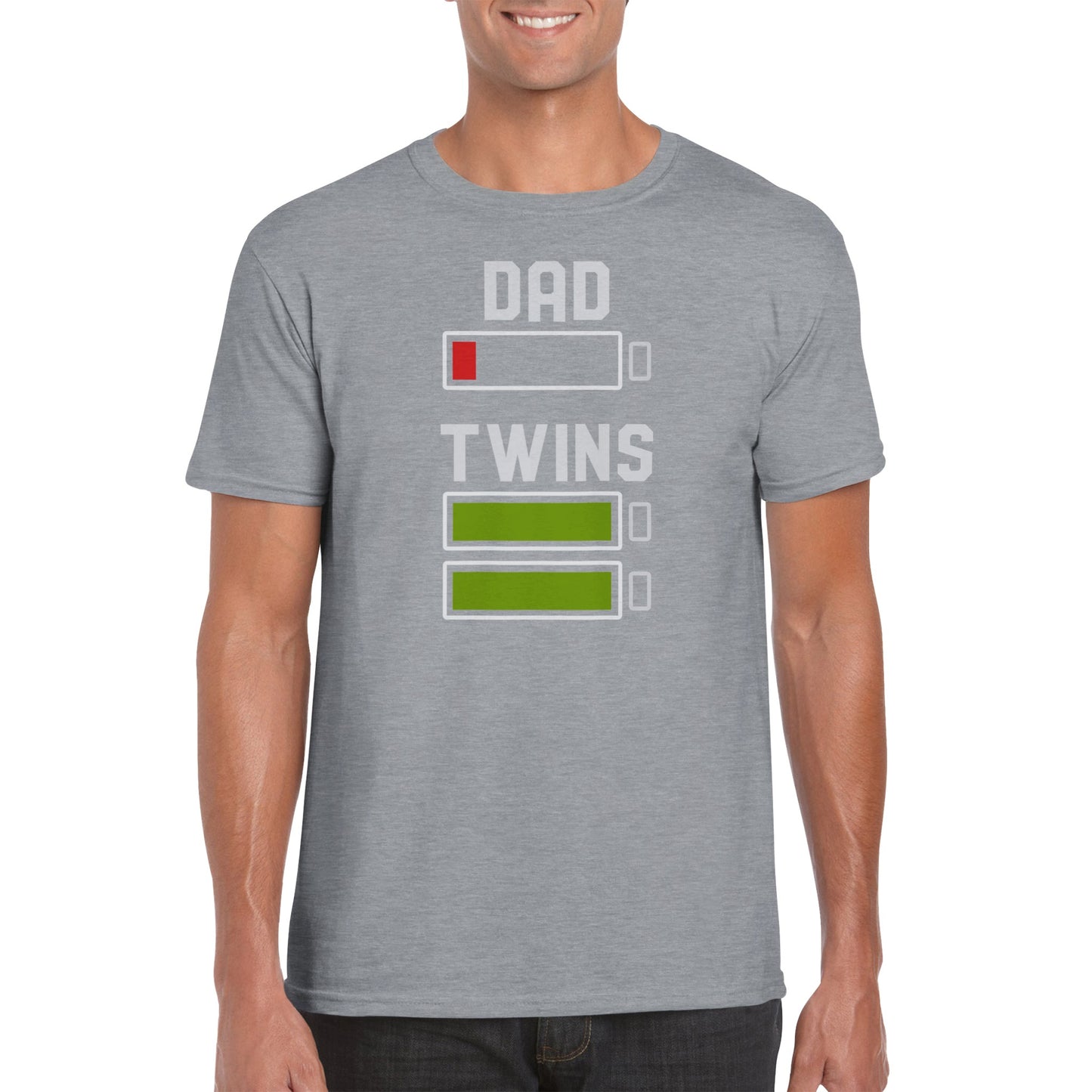 Dad Vs. Twins Energy Levels - Classic Unisex Crewneck T-shirt