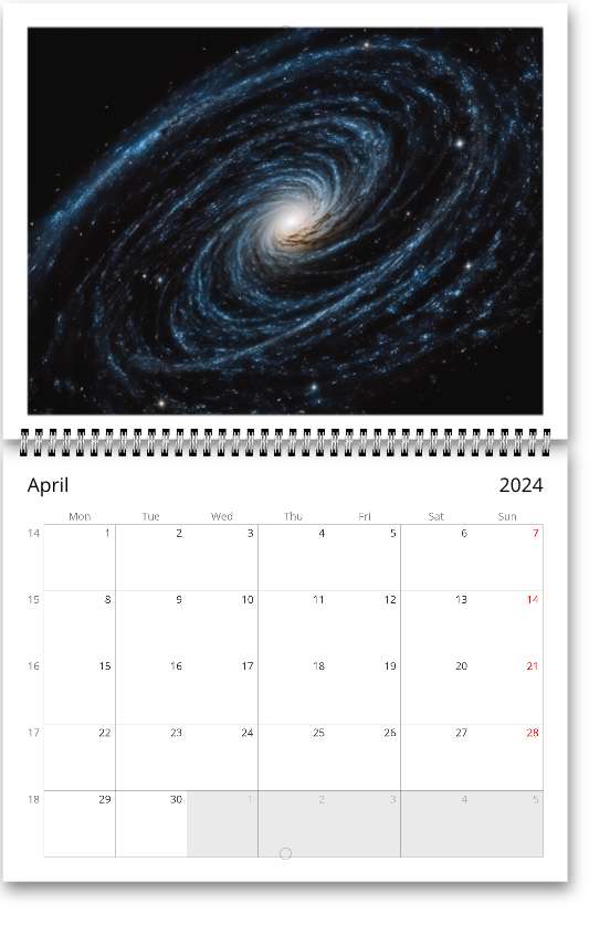 Space 2024 Wall calendar