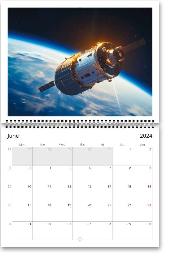 Space 2024 Wall calendar