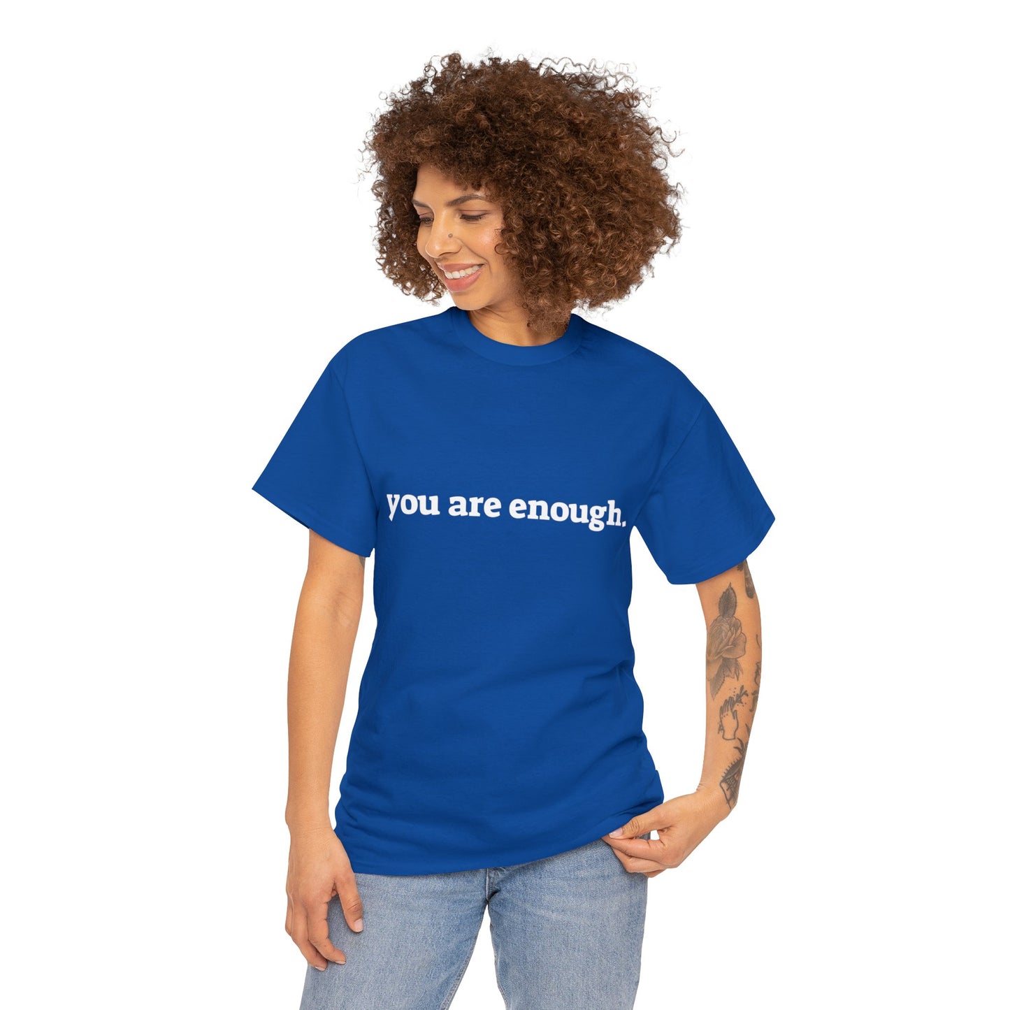 you are enough -  Unisex Heavy Cotton Tee
