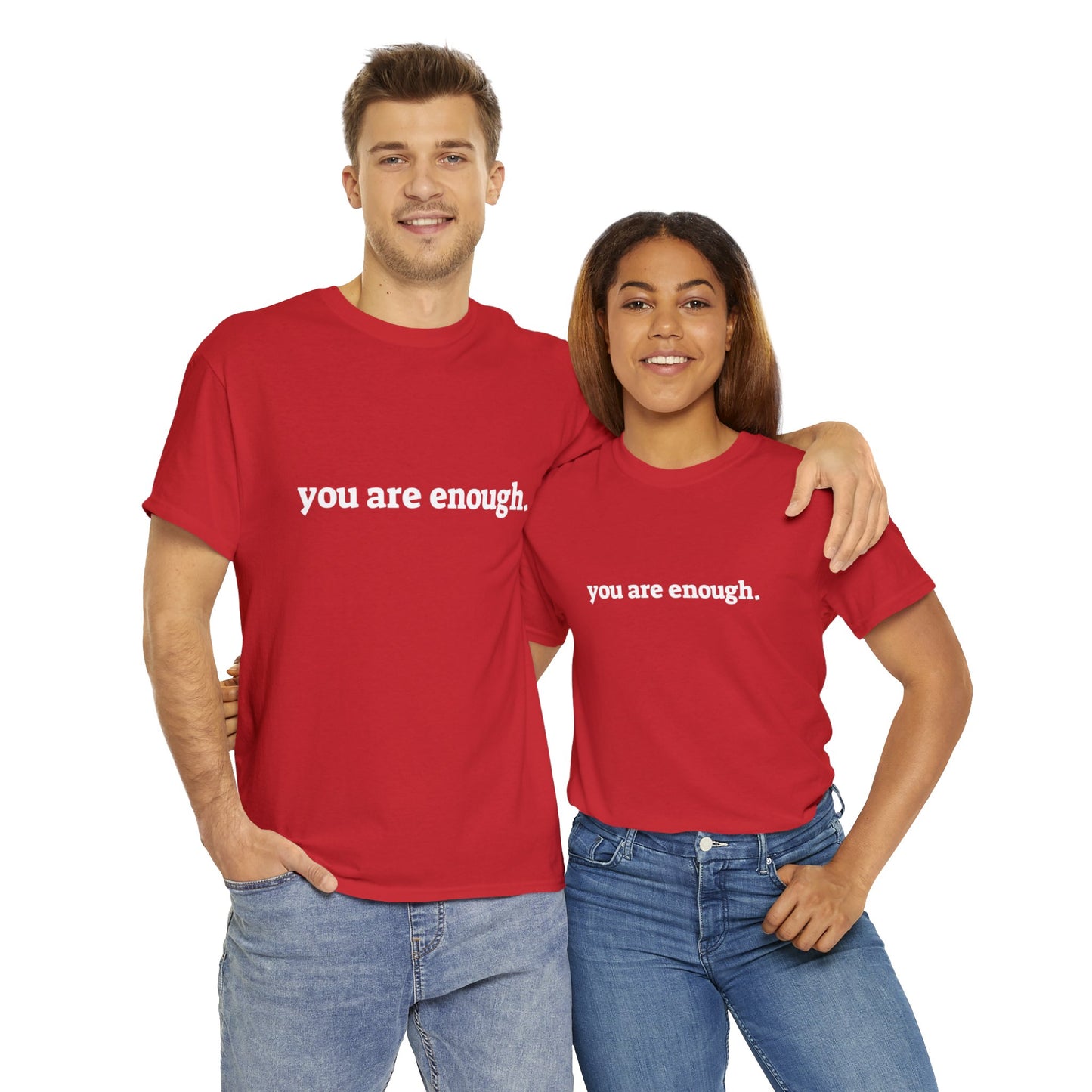 you are enough -  Unisex Heavy Cotton Tee
