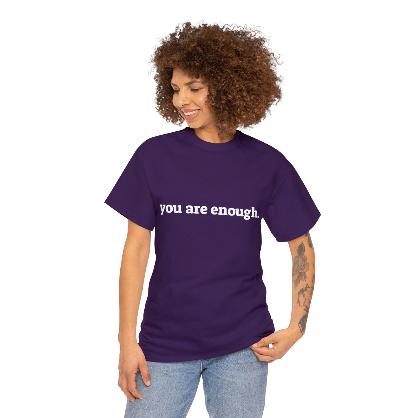 you are enough -  Unisex Heavy Cotton Tee