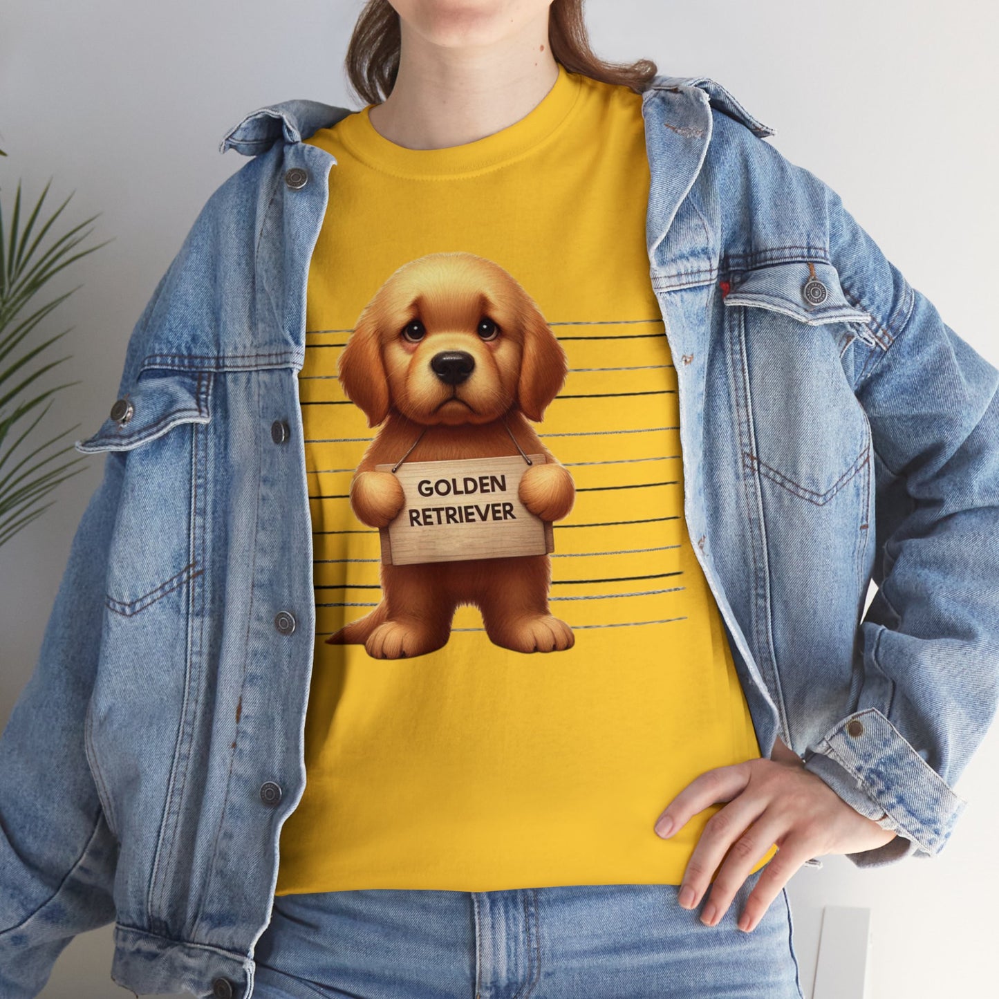 Golden Retriever Lineup - Unisex Heavy Cotton Tee