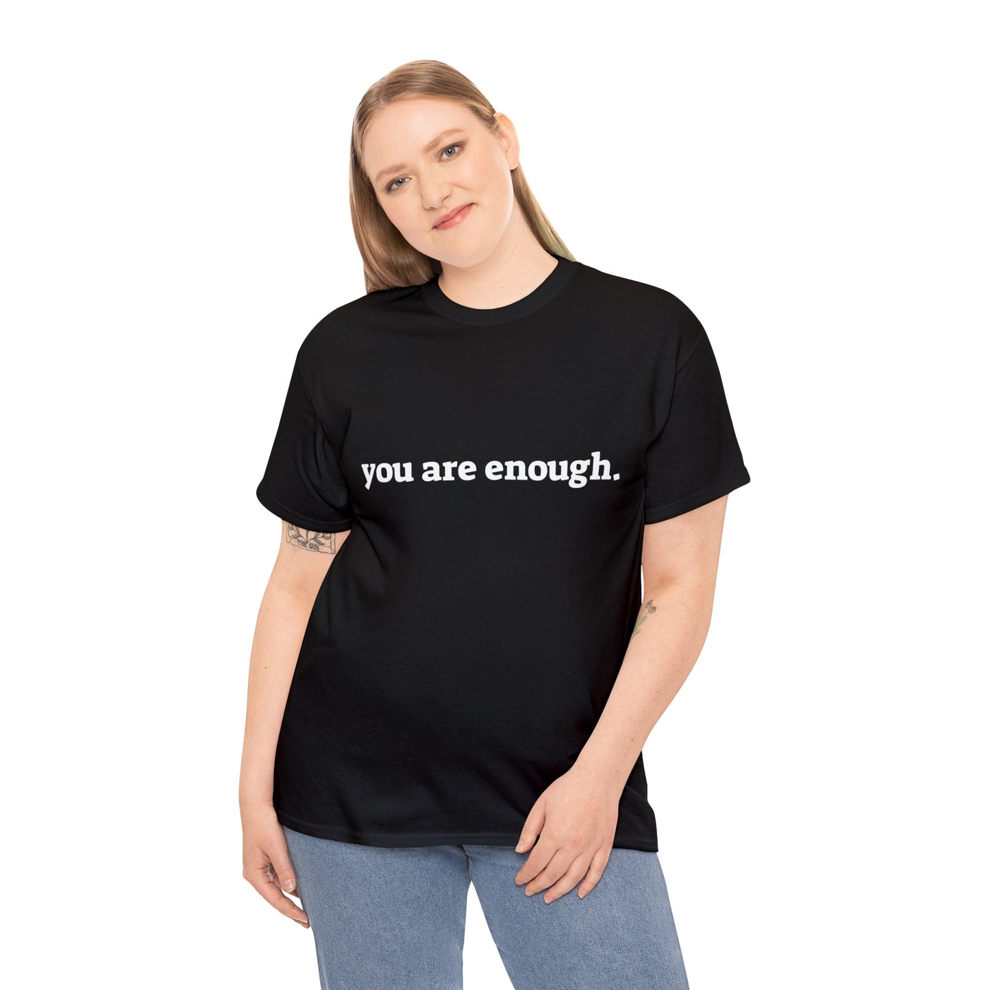 you are enough -  Unisex Heavy Cotton Tee