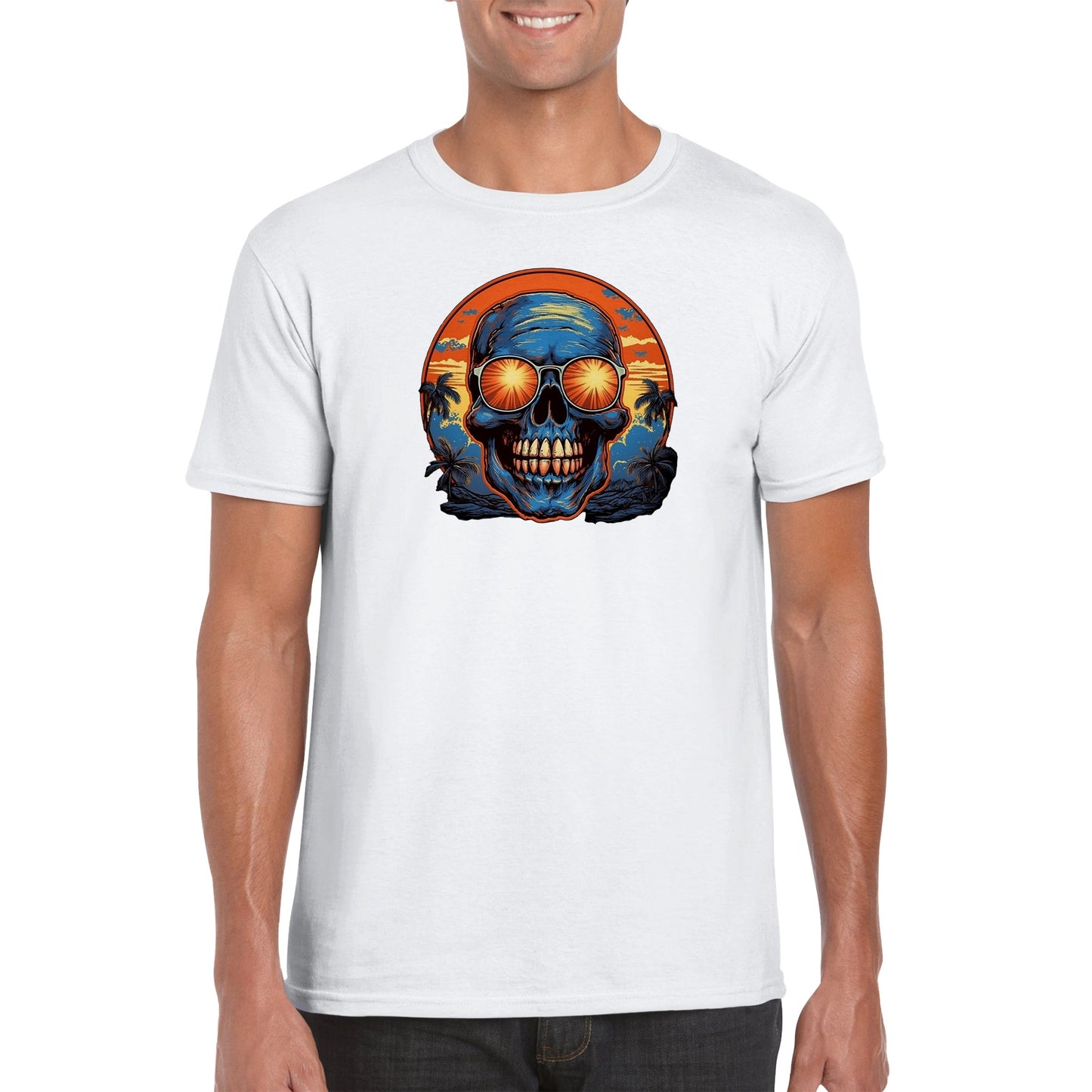 Sunset Skull - Classic Unisex Crewneck T-shirt