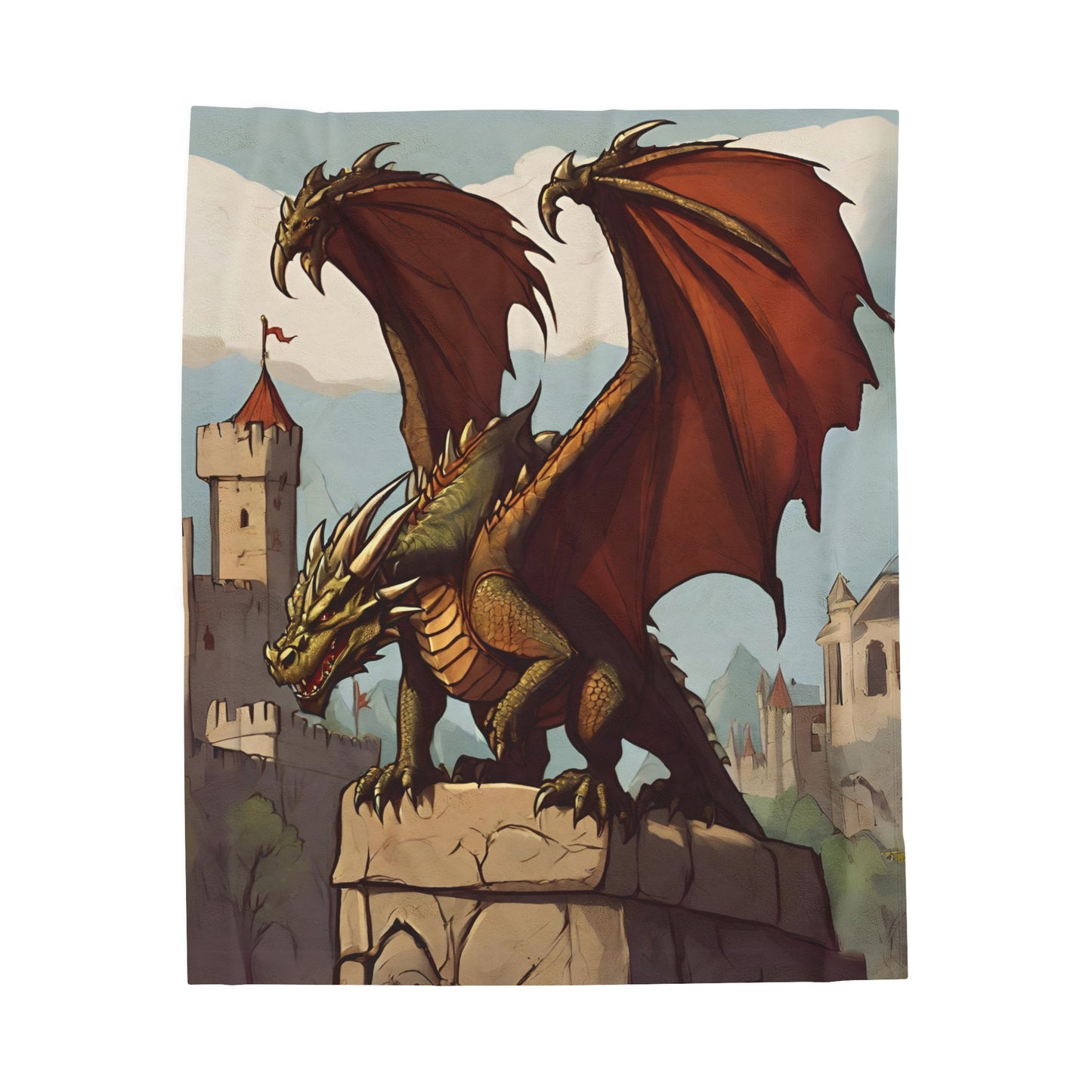 Dragon Velveteen Plush Blanket