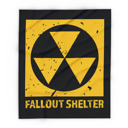 Fallout Shelter sign - Arctic Fleece Blanket