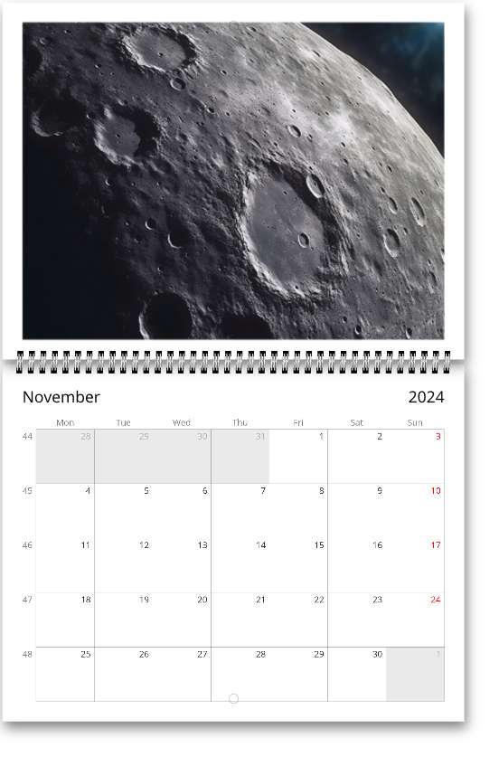 Space 2024 Wall calendar