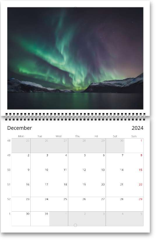 Space 2024 Wall calendar