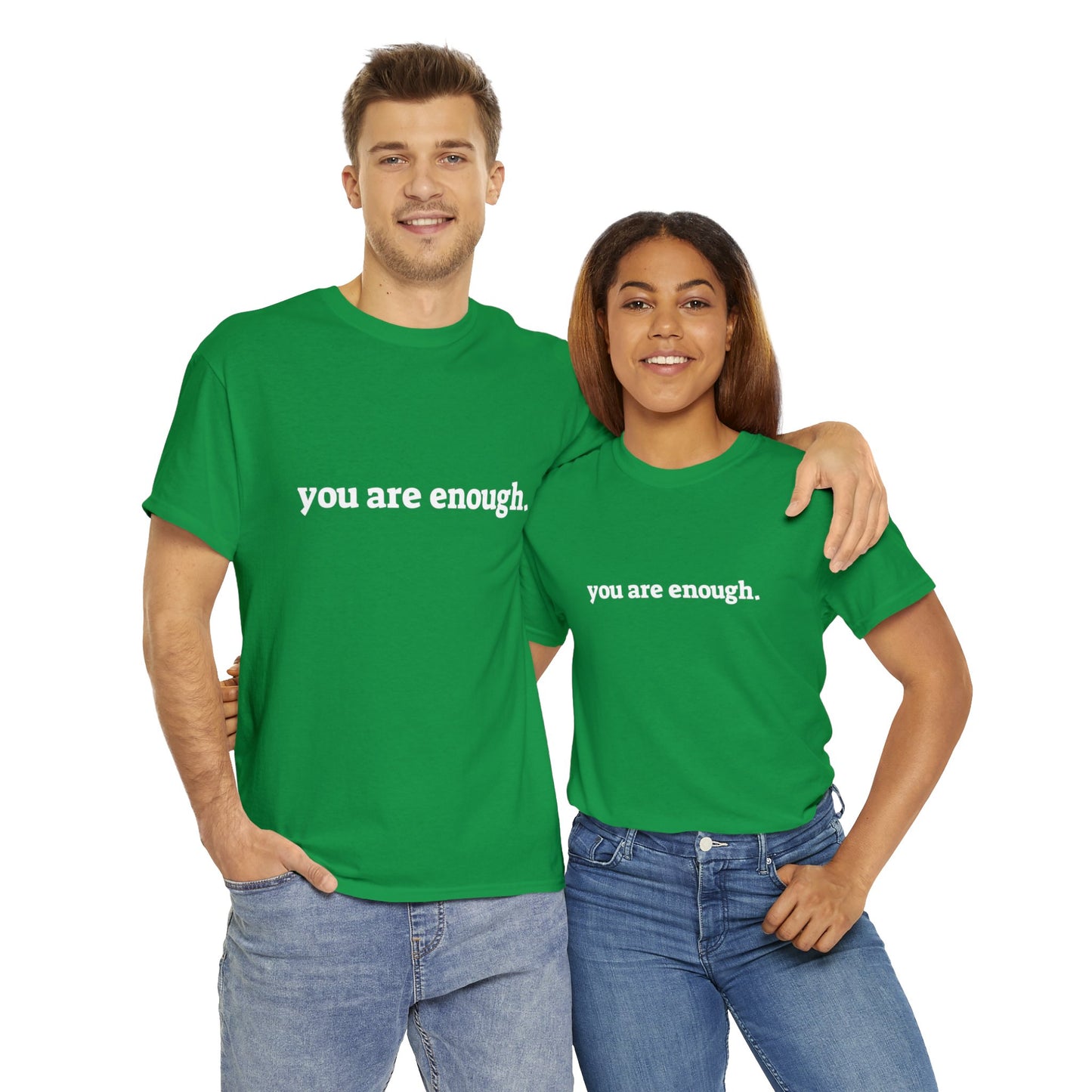 you are enough -  Unisex Heavy Cotton Tee