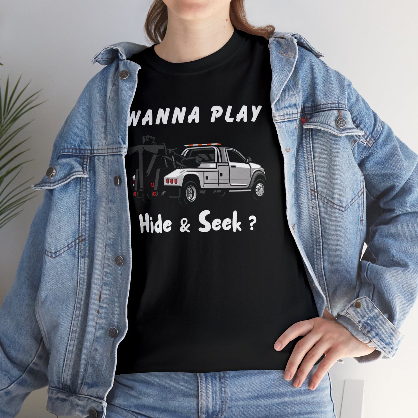 Wanna Play Hide & Seek? - Unisex Heavy Cotton Tee