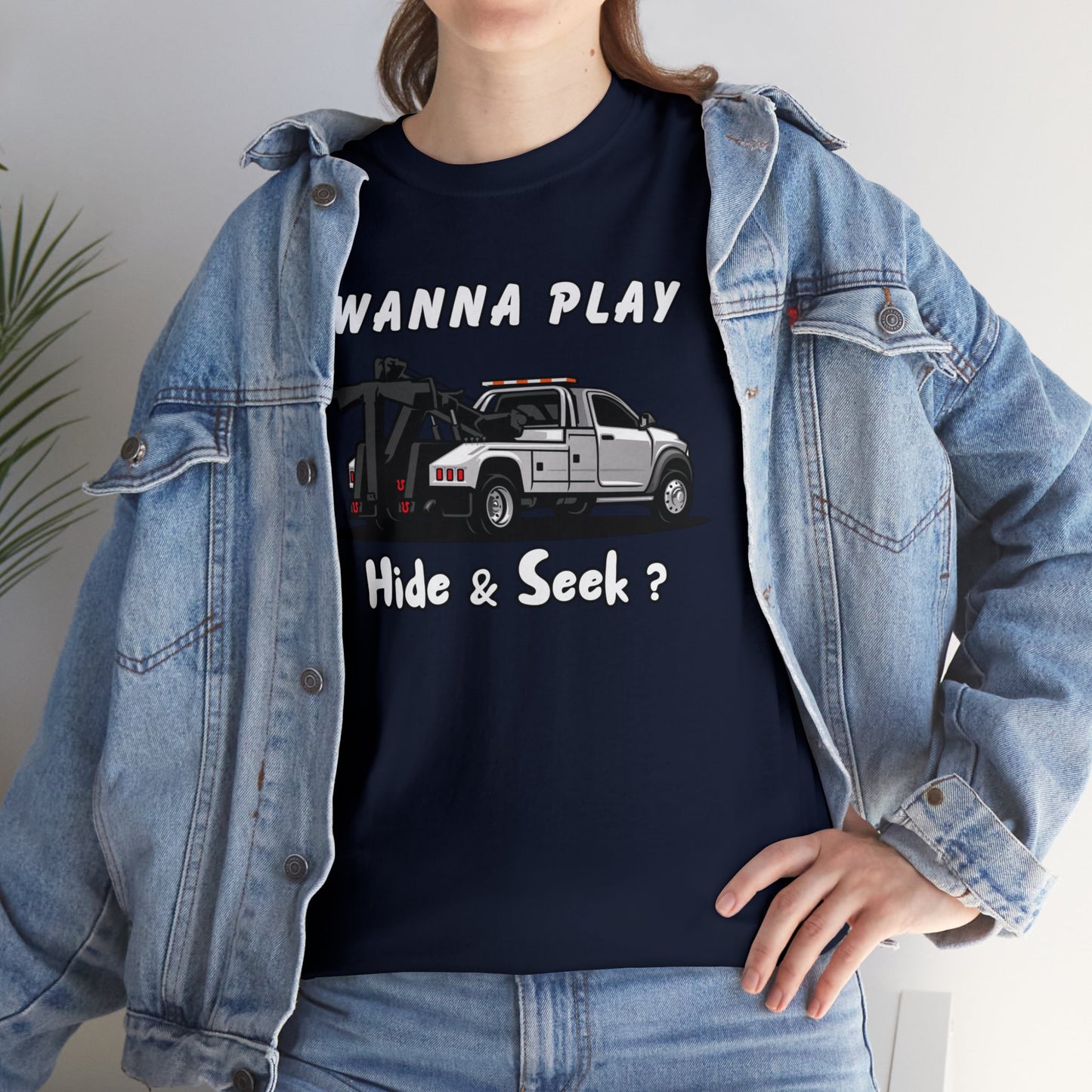 Wanna Play Hide & Seek? - Unisex Heavy Cotton Tee