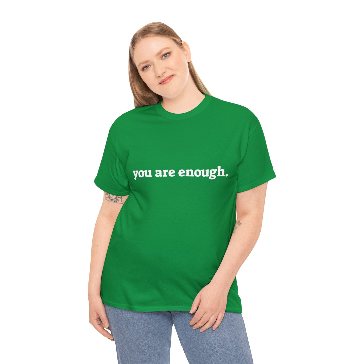 you are enough -  Unisex Heavy Cotton Tee