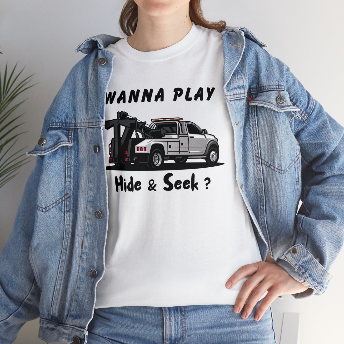Wanna Play Hide & Seek? - Unisex Heavy Cotton Tee