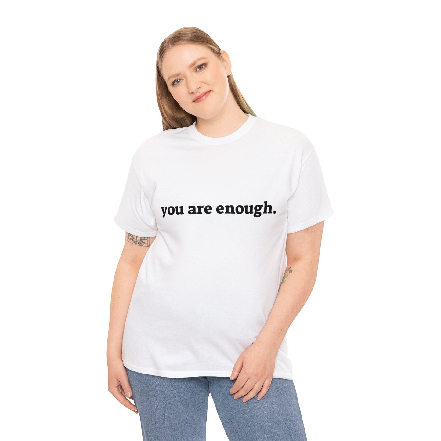 you are enough -  Unisex Heavy Cotton Tee