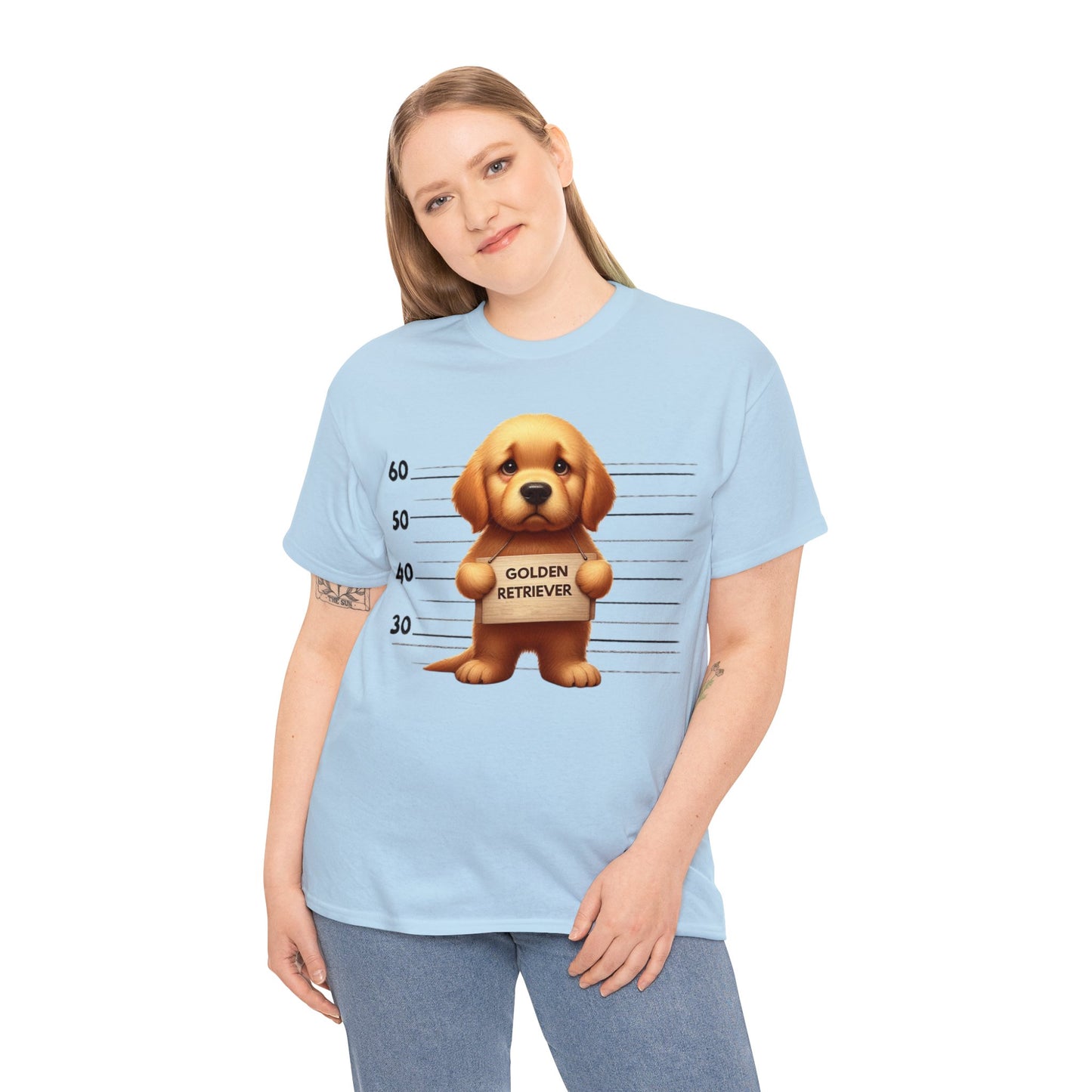 Golden Retriever Lineup - Unisex Heavy Cotton Tee