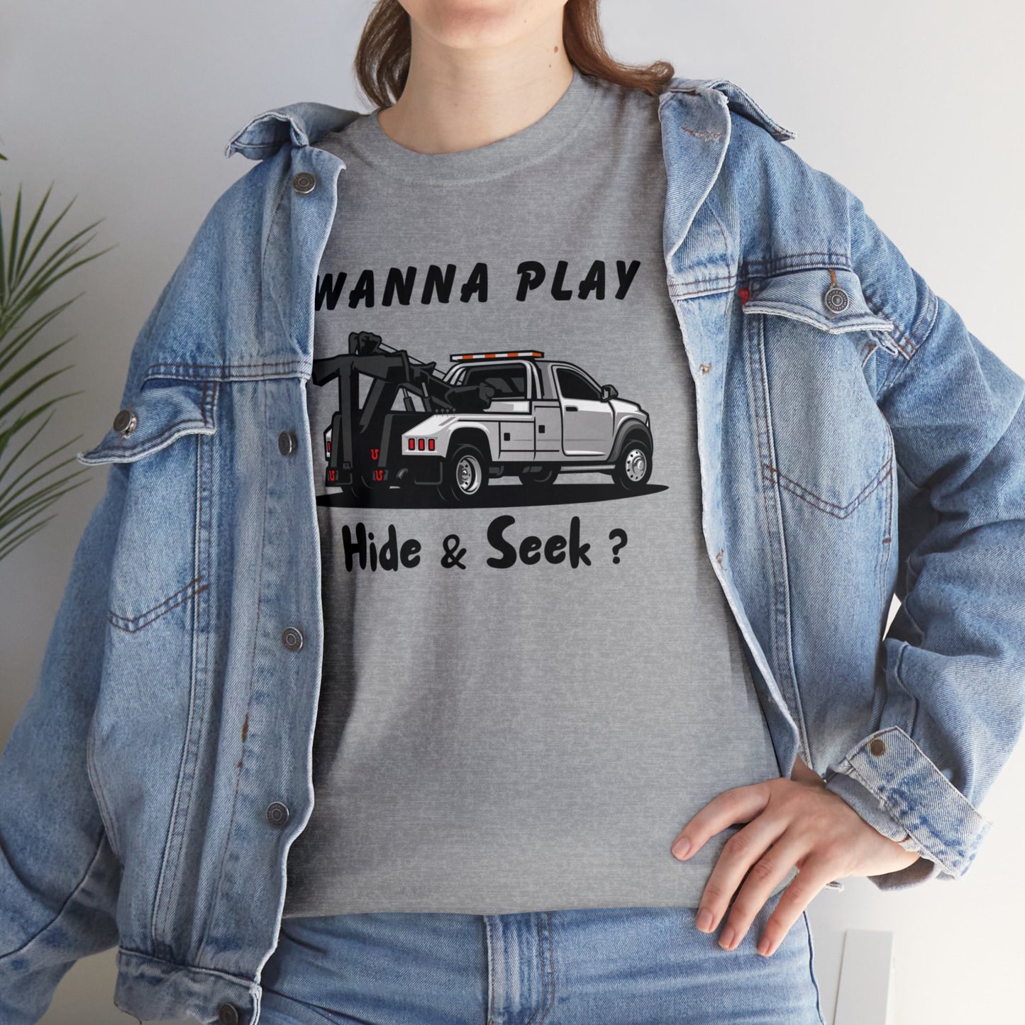 Wanna Play Hide & Seek? - Unisex Heavy Cotton Tee