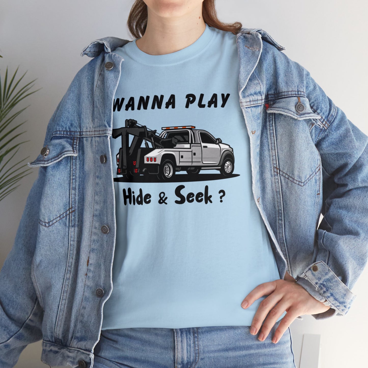 Wanna Play Hide & Seek? - Unisex Heavy Cotton Tee