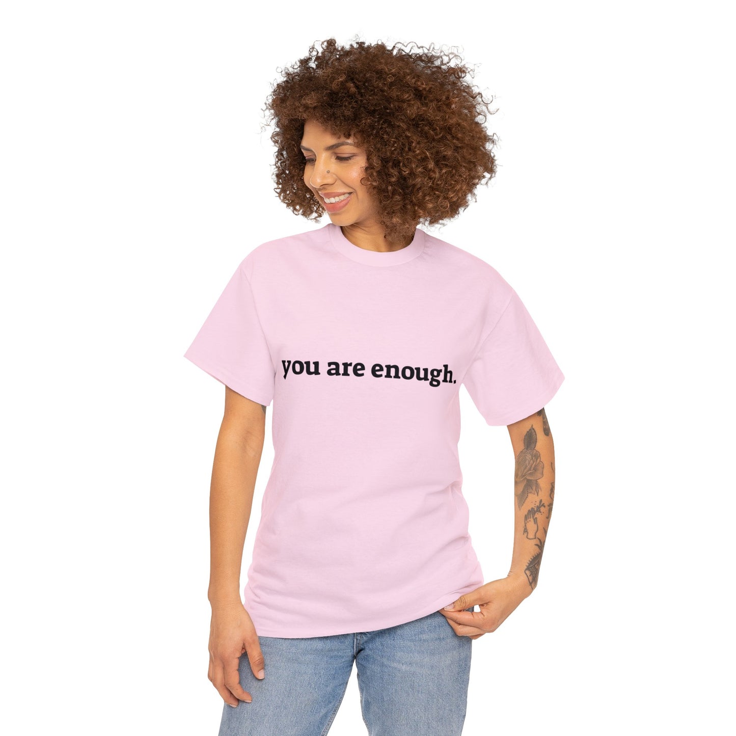 you are enough -  Unisex Heavy Cotton Tee