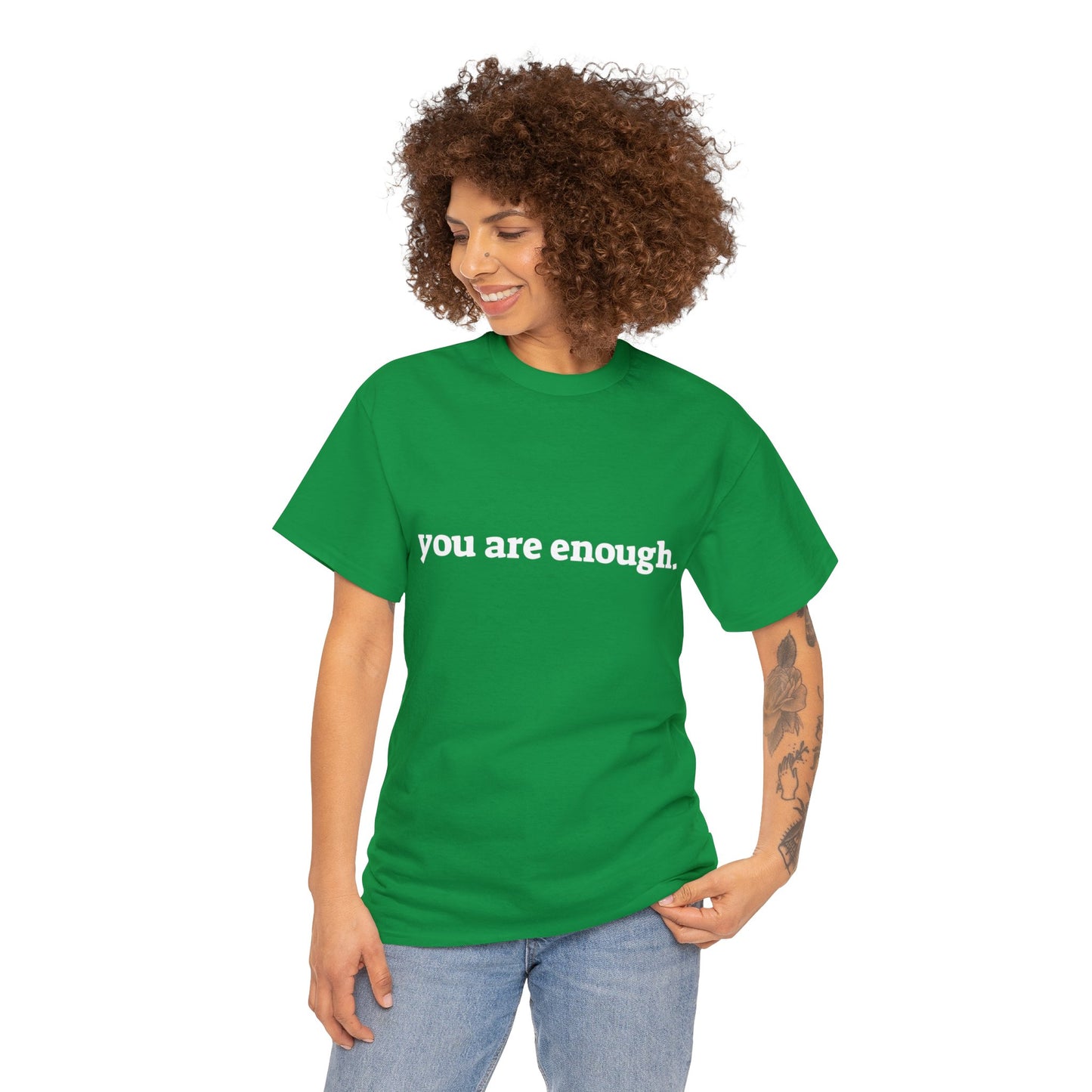 you are enough -  Unisex Heavy Cotton Tee