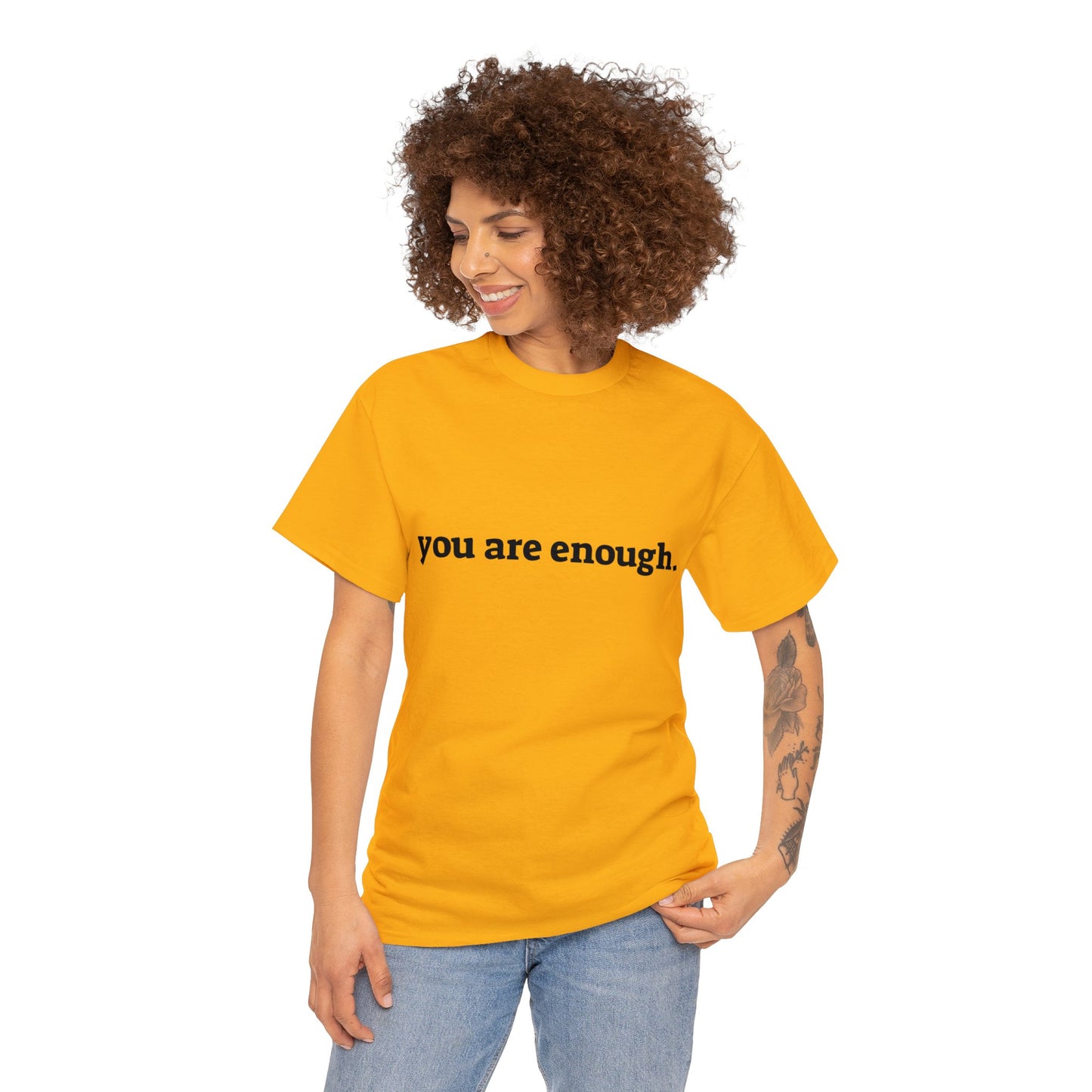 you are enough -  Unisex Heavy Cotton Tee