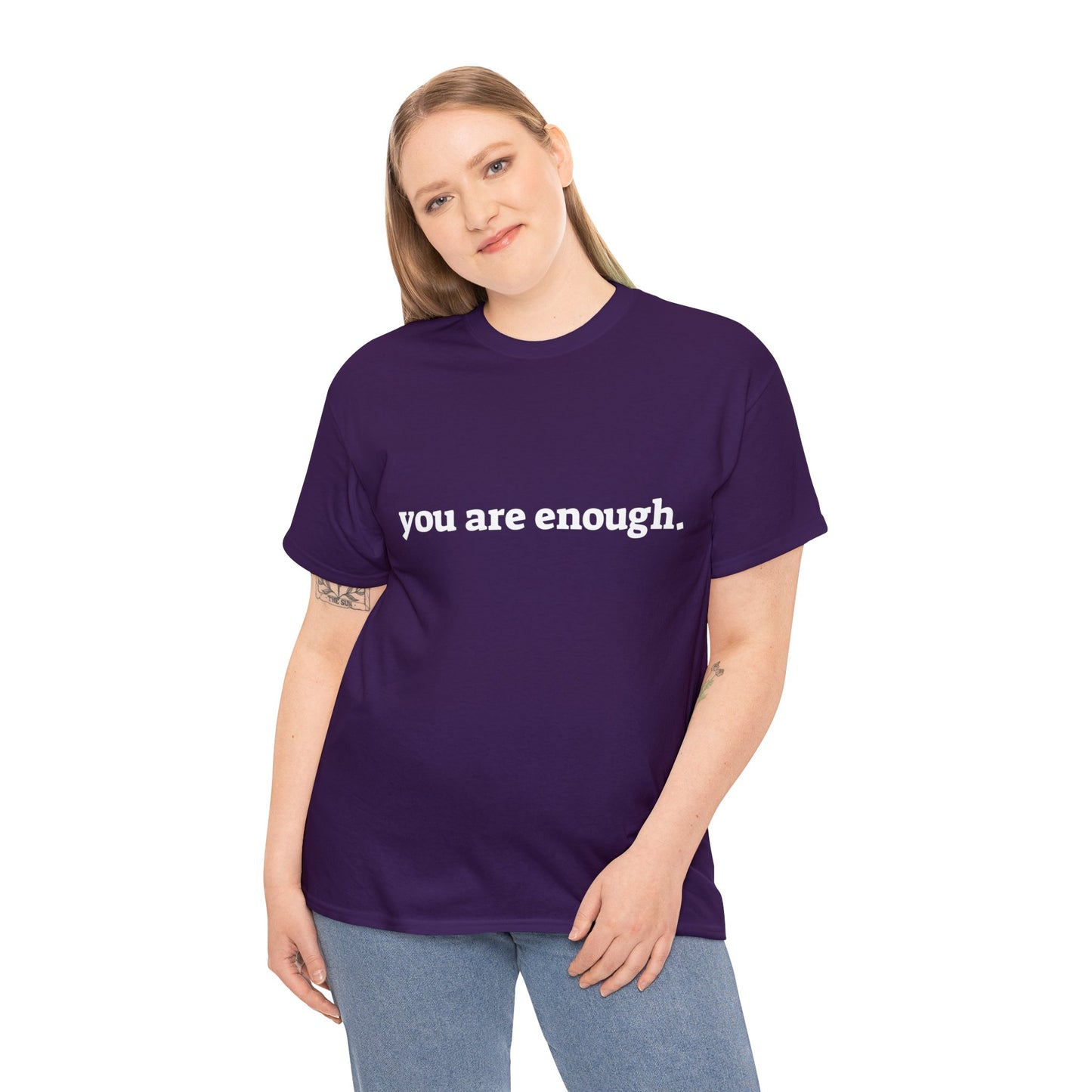 you are enough -  Unisex Heavy Cotton Tee