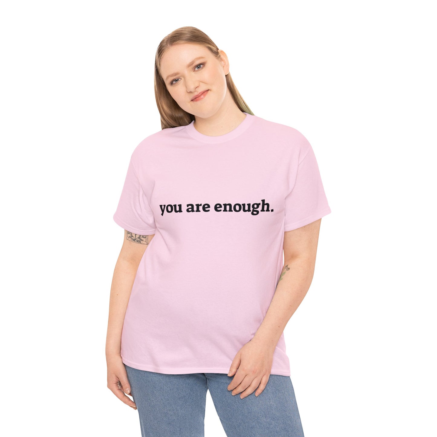 you are enough -  Unisex Heavy Cotton Tee