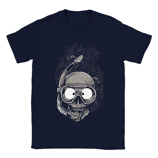 Snorkeling skull - Classic Unisex Crewneck T-shirt